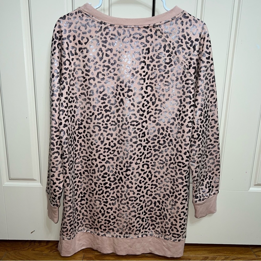 Jane and Delancey Blush Pink Cheetah Print Soft Sweatshirt Size Small - Picture 8 of 10